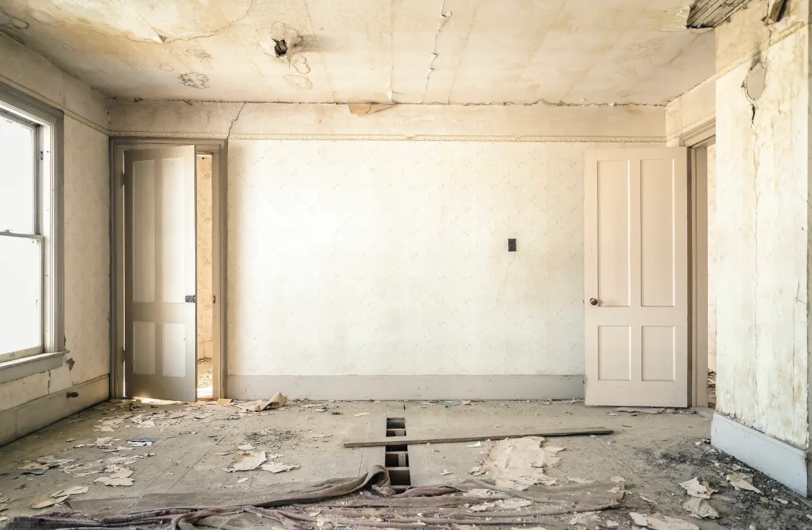 Waste disposal crew managing a cleanout project in Avon